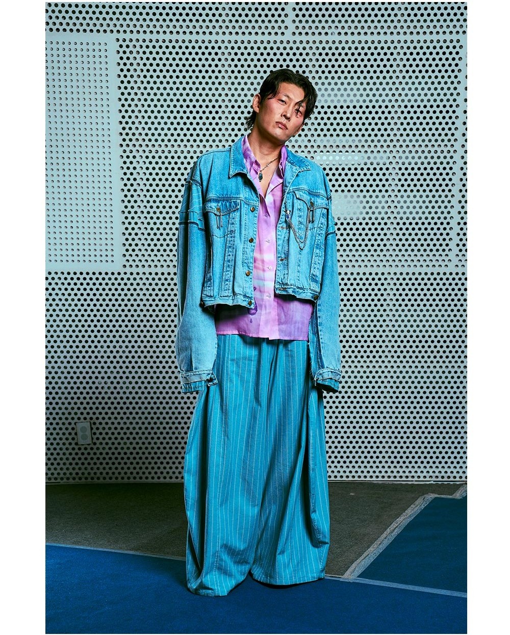 26SS Blue Recycle Denim Jacket — KwakHyunJoo Collection | Flâneur