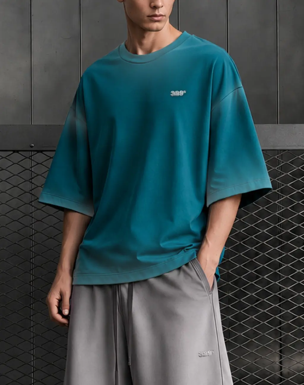 Rugged Sweat Short Sleeve T-Shirt [Blue Green]