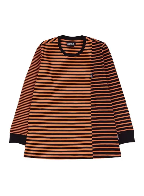 Stripe Mixed Long Sleeve [Orange]