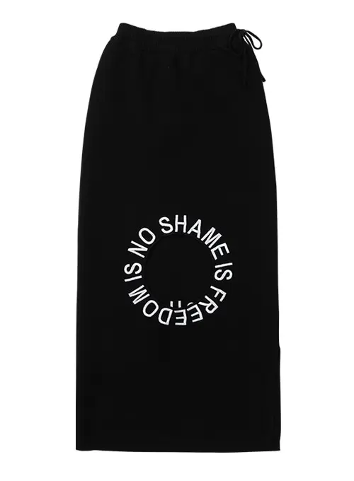 No Shame Knit Skirt [Black]