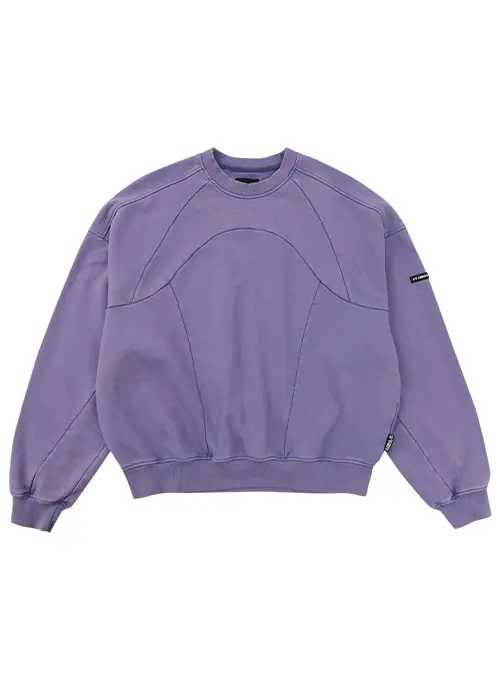 Robot Washed Sweatshirt [PURPLE] — vue 1