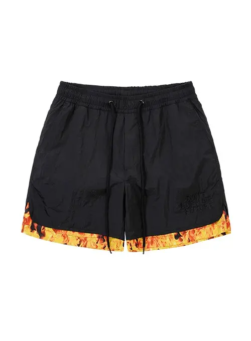 DBOF Fire Nylon Shorts [BLACK] — vue 1