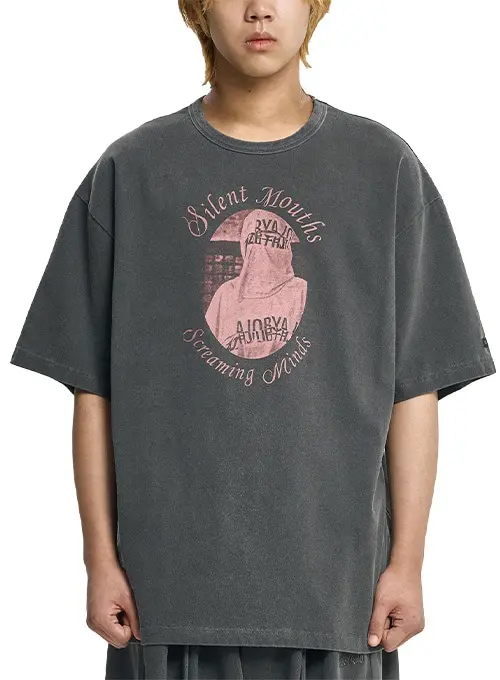 Autosuggestion Washed T-Shirt [CHARCOAL]