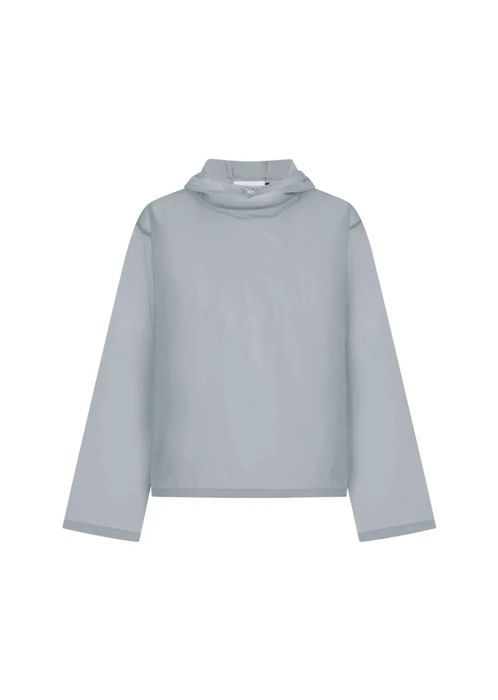 Sheer Hoodie Anorak, Grey