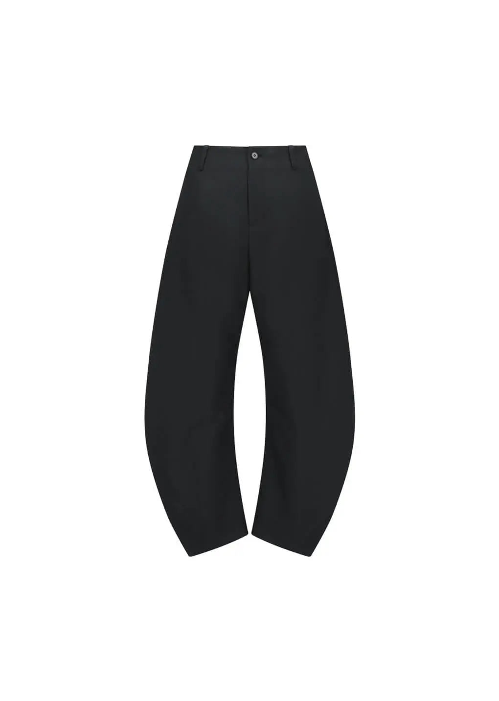 Men's Curved Silhouette Pants, Black