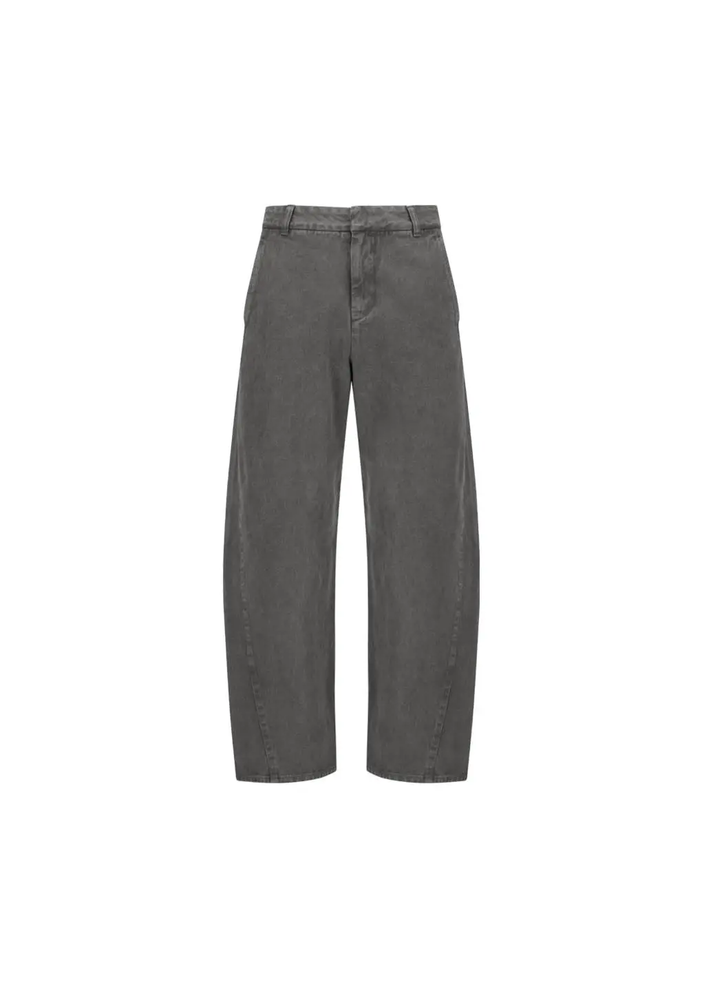 Men's Garments Dyed Curved Seam Denim, Brown