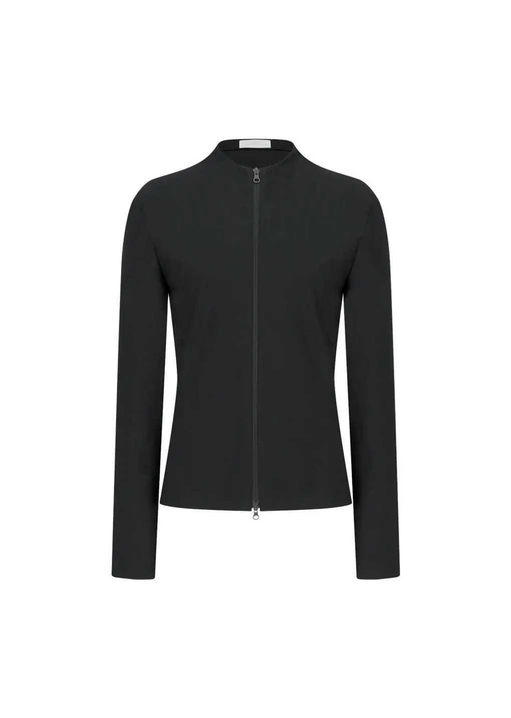 Slim Fit Zip Up Jumper, Black