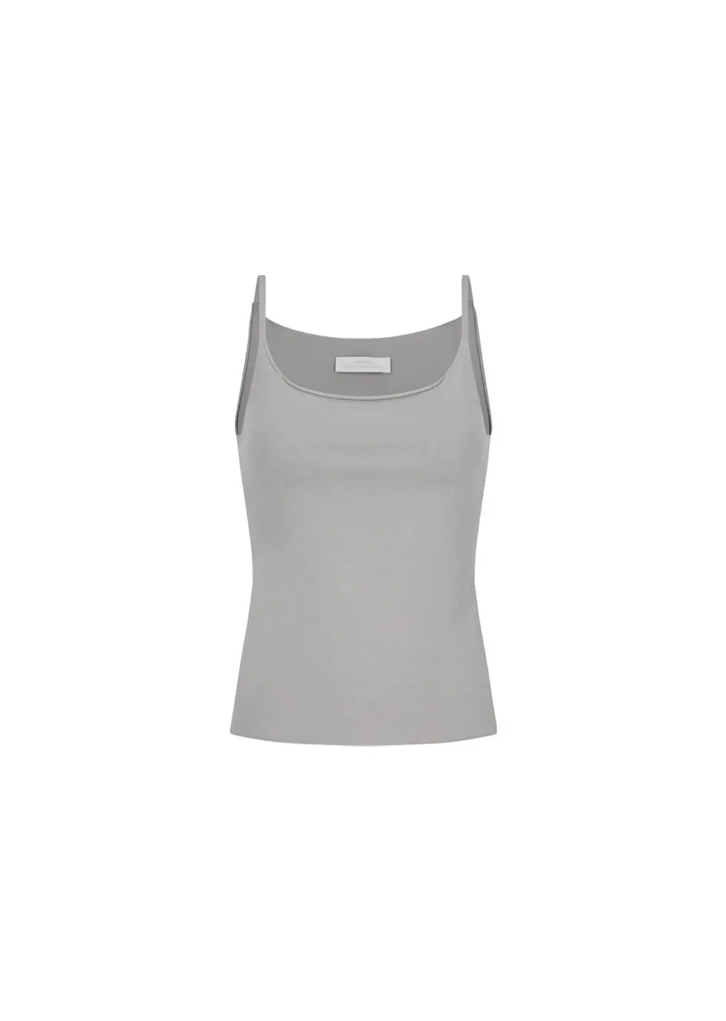 Sleeveless Knit Top, Grey Beige