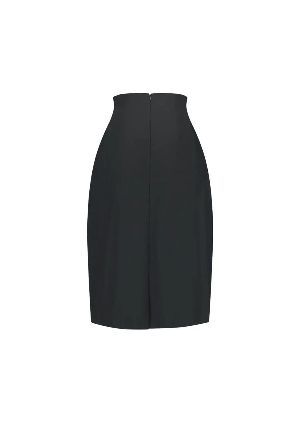 Curved Silhouette Skirt, Black