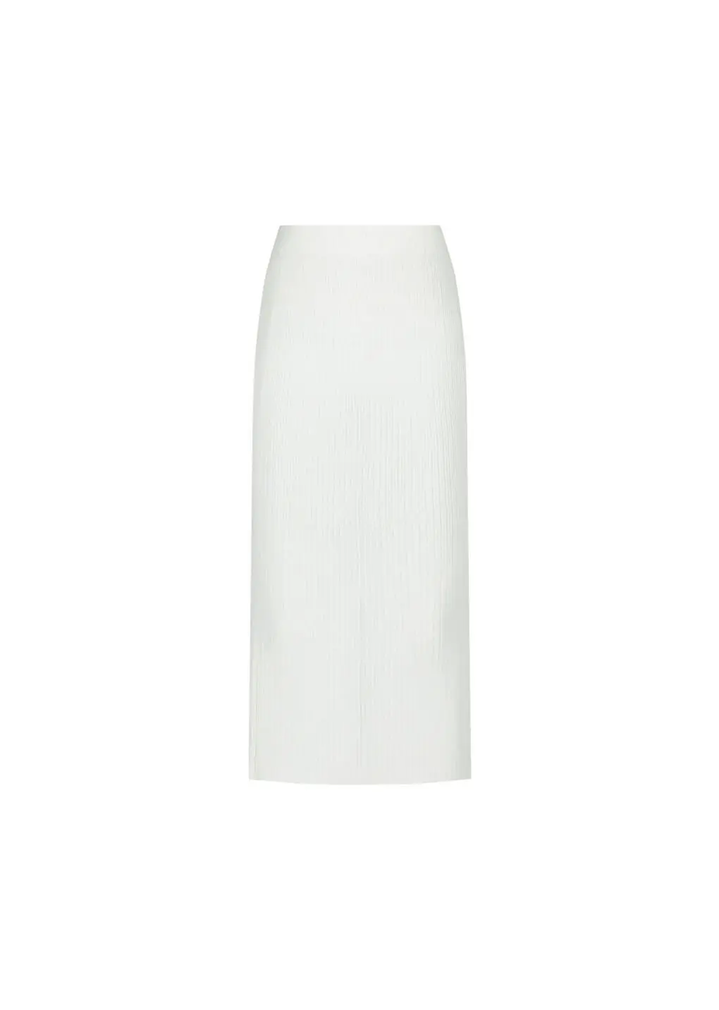 Pleats Knit Maxi Skirt, White