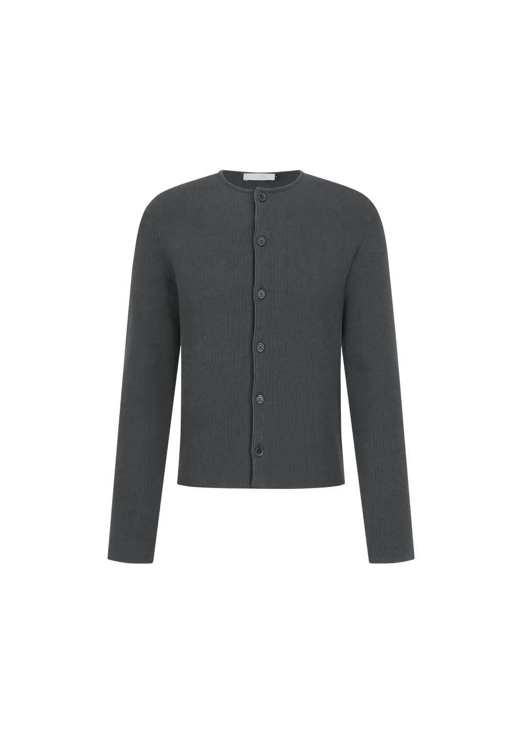 Stripe button up cardigan, Charcoal
