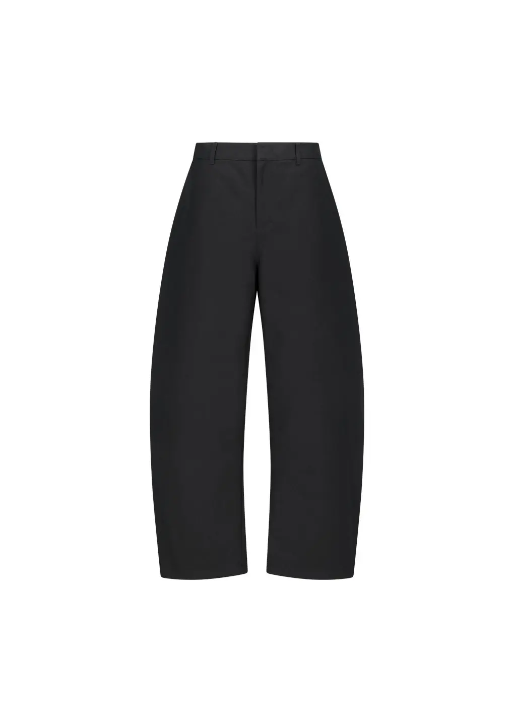 Men's curved long pants, Black