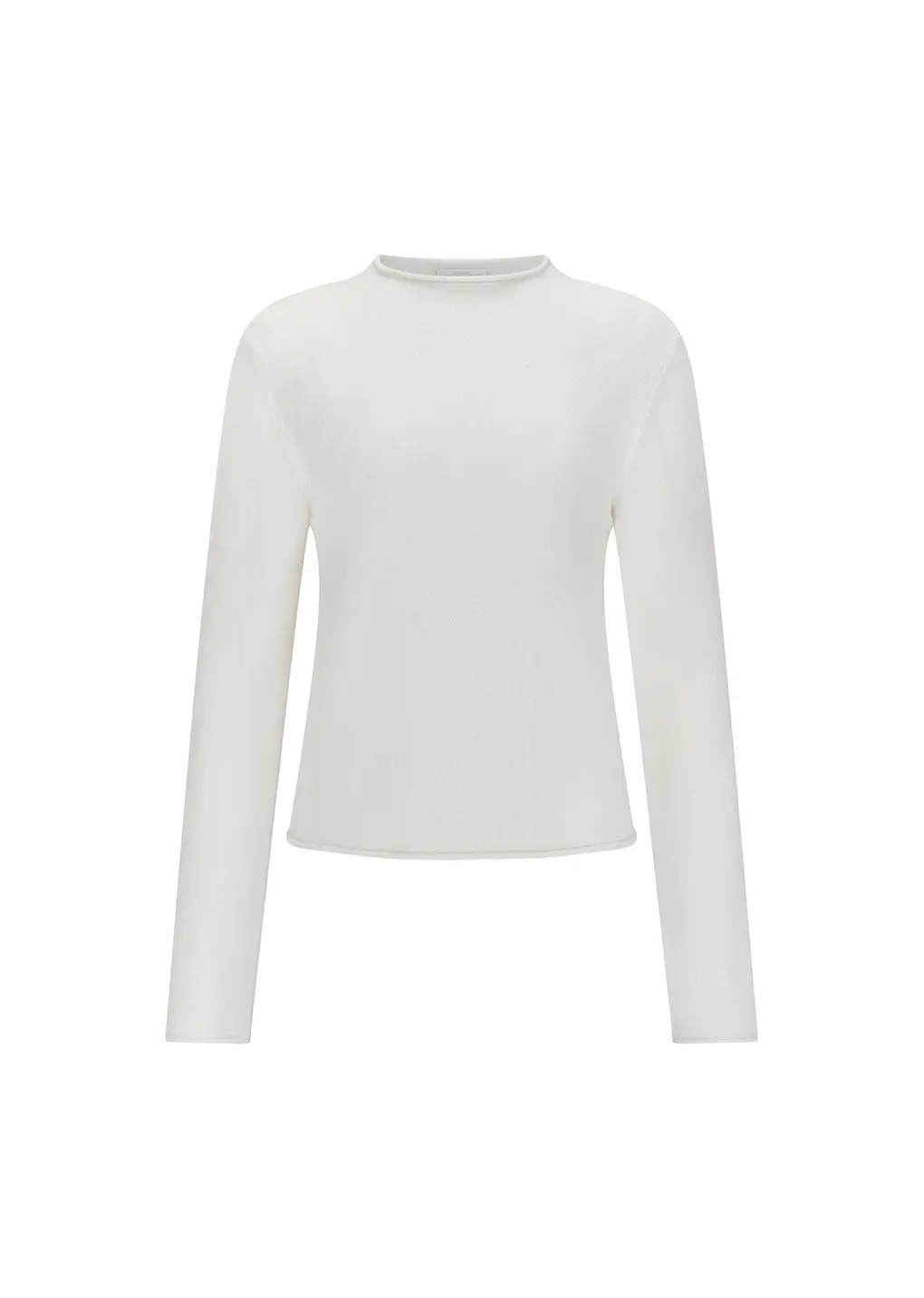 Cashmere Half Neck Knit Top, Ivory