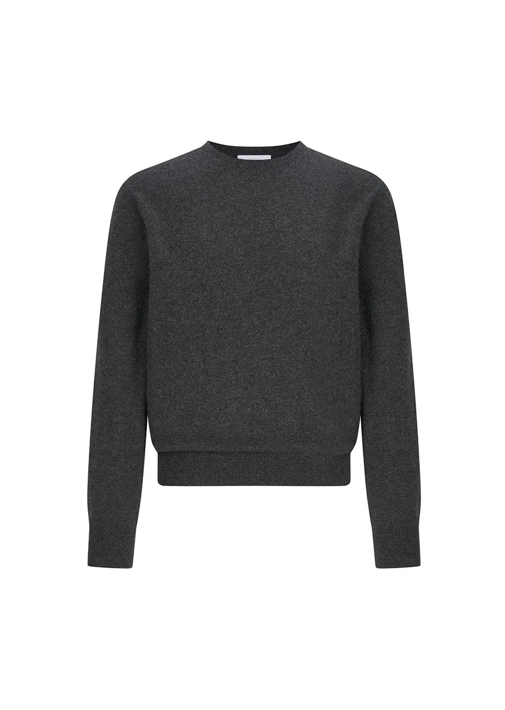 Cashmere Crewneck Knit, Melange Grey