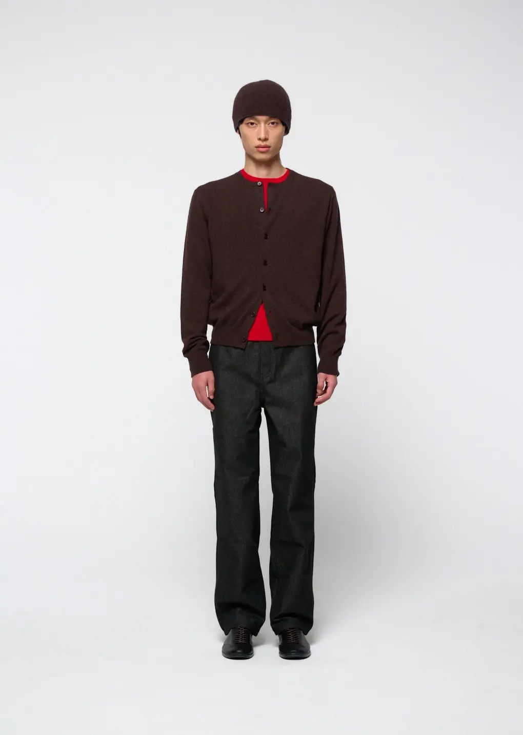Cashmere Crewneck Knit, Red
