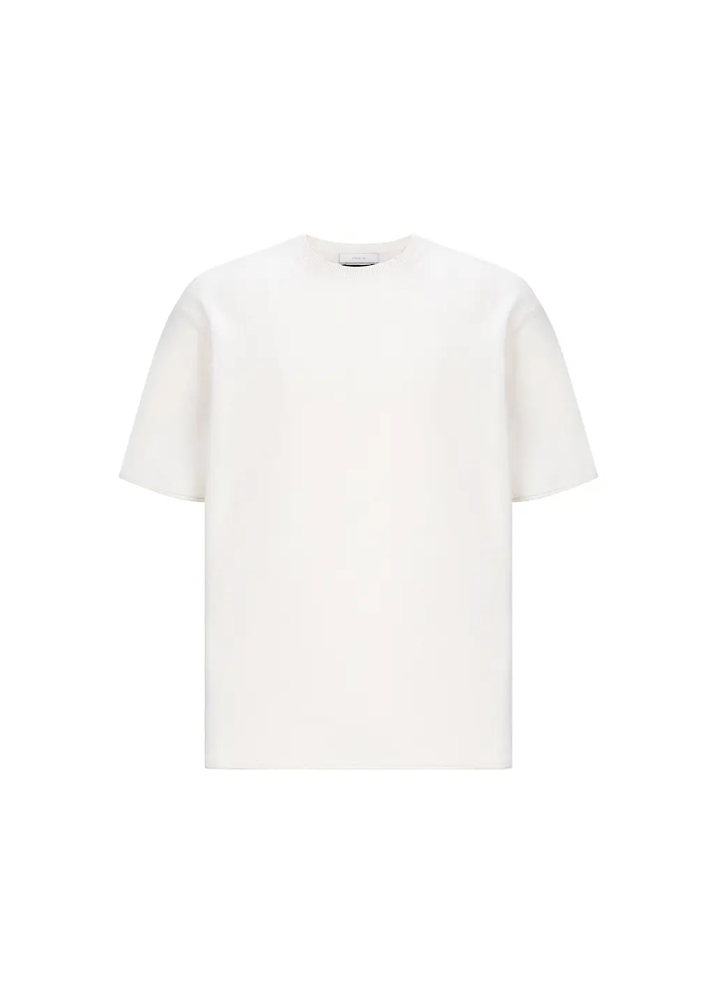Cashmere Easy Half Sleeve Knit, Ivory