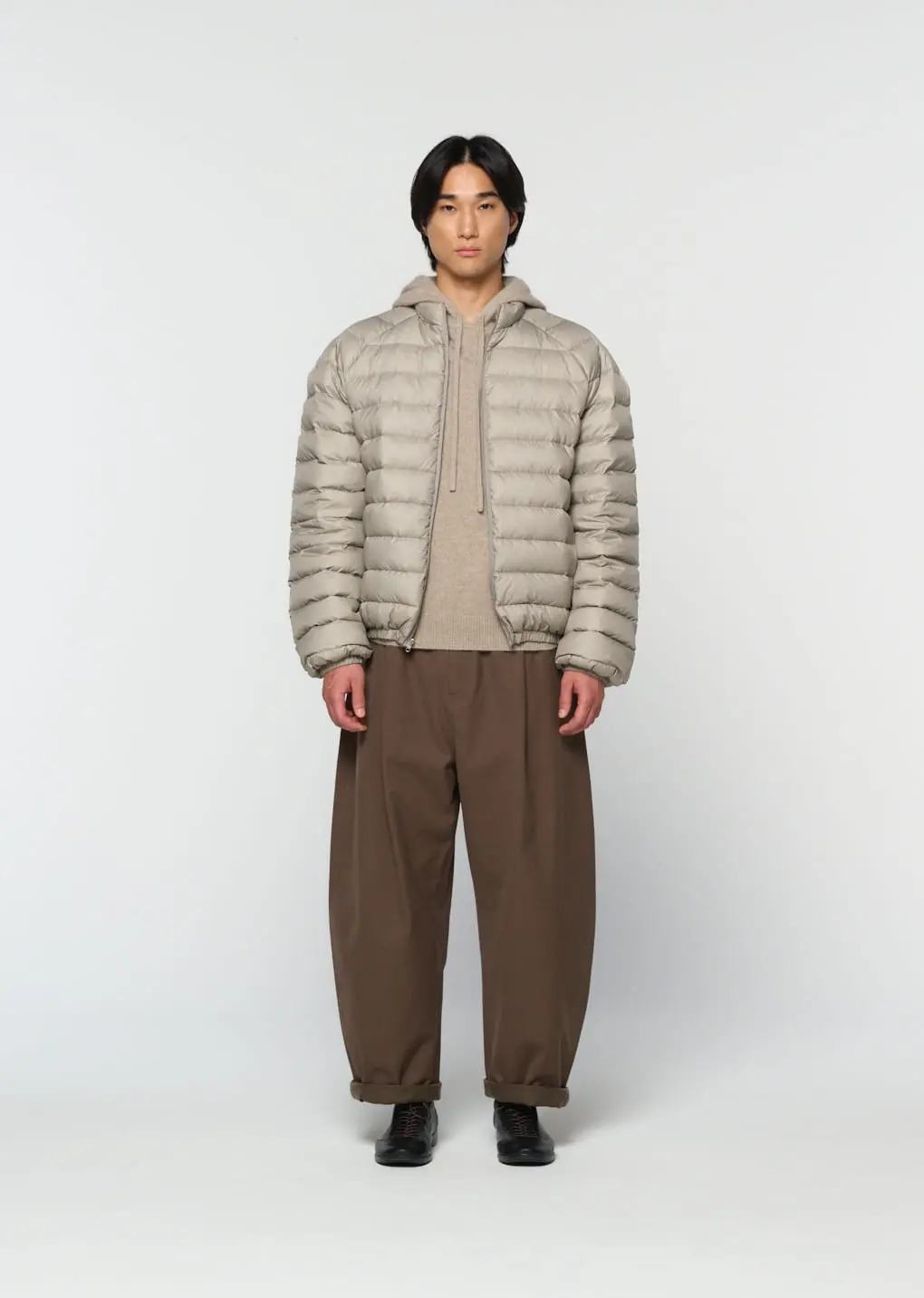 Cotton Banding Pants, Brown