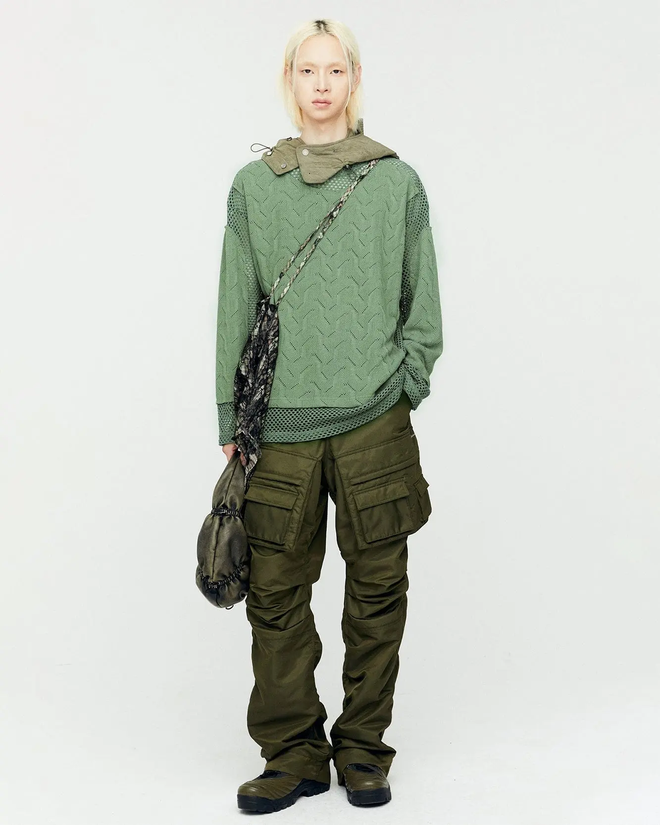 Pocket Bag Cargo Pants (Khaki)