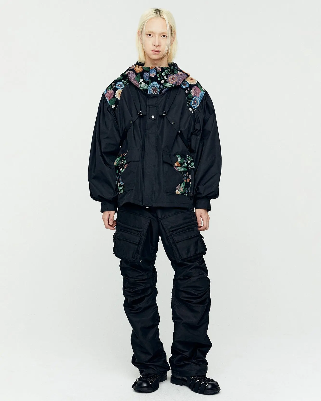 Pocket Bag Cargo Pants (Black)