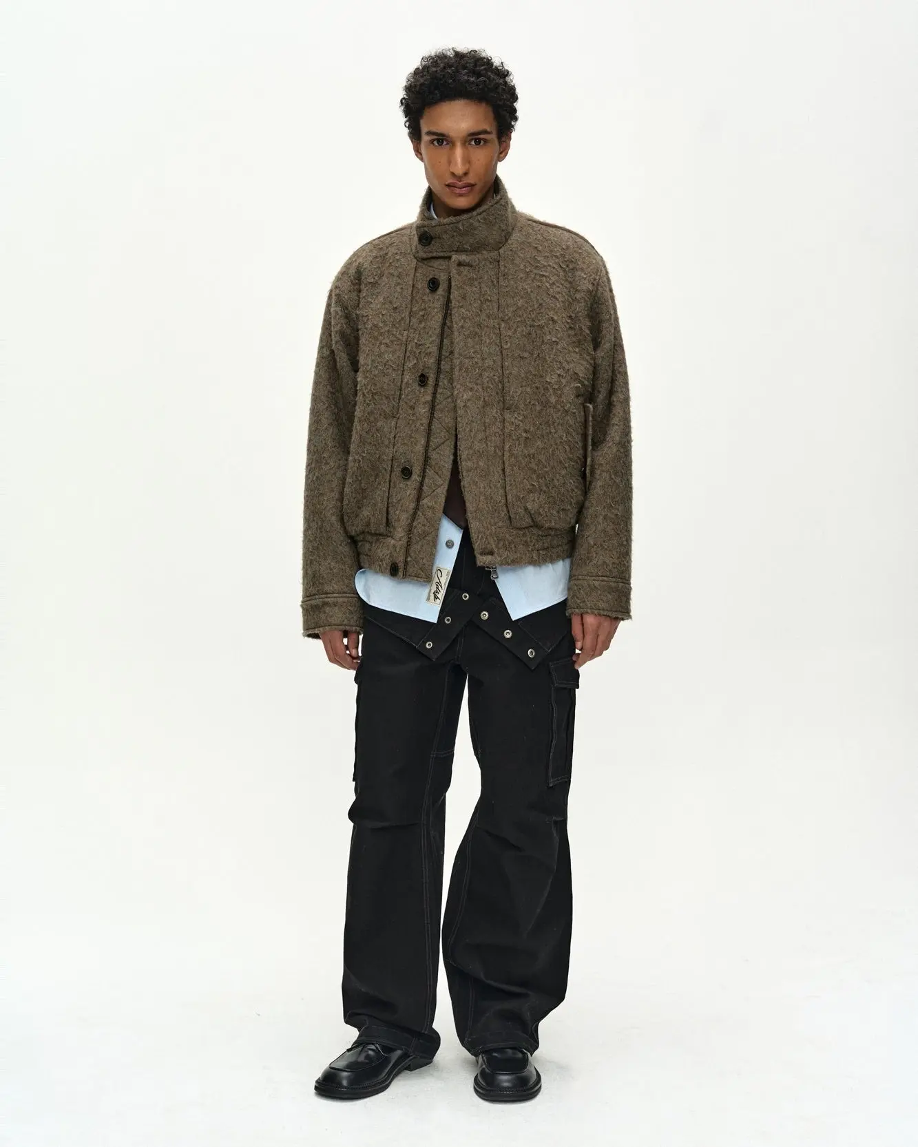 Linus Harrington Wool Jacket (Brown/Grey)