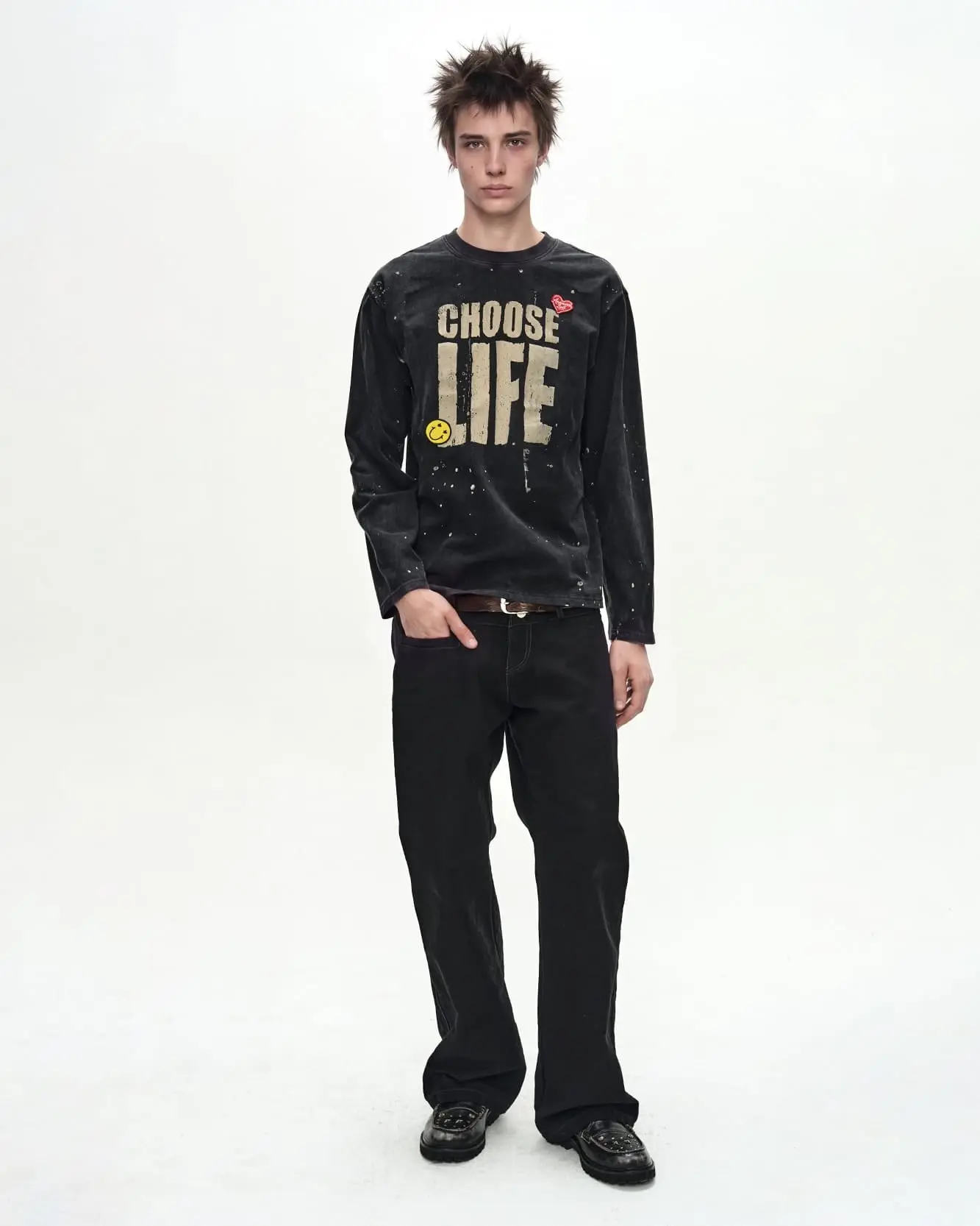 Choose Life Long Sleeve T-Shirt (Black)