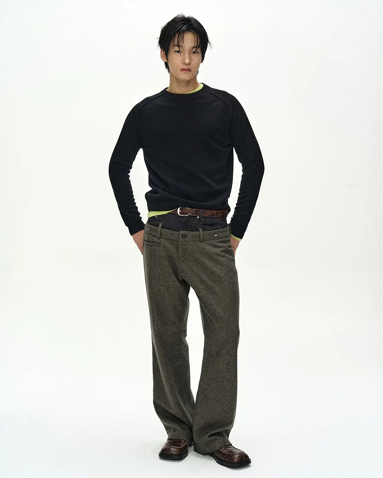 Shane Cashmere Crew-Neck Sweater (Black)