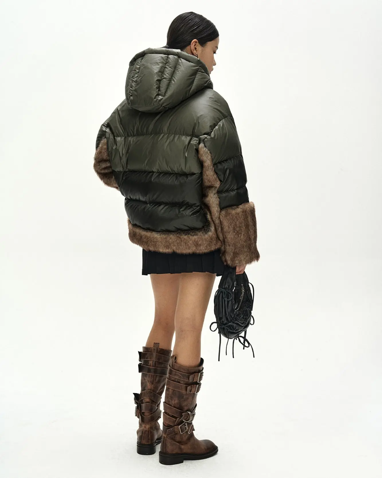 Copenhagen Down Fur Jacket (Khaki)