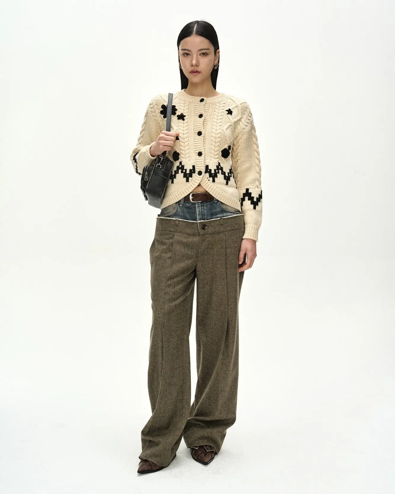Fiori Camelia Cardigan (Ecru)
