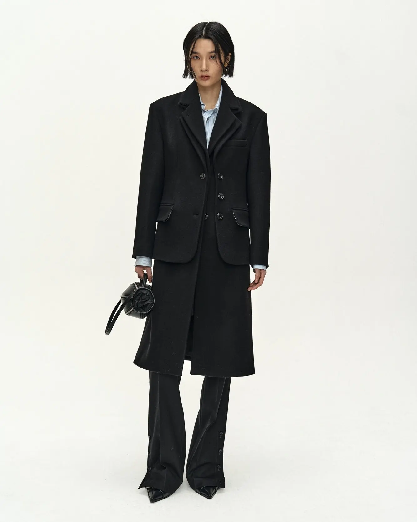 Blazer Layered 26 Coat (Black)
