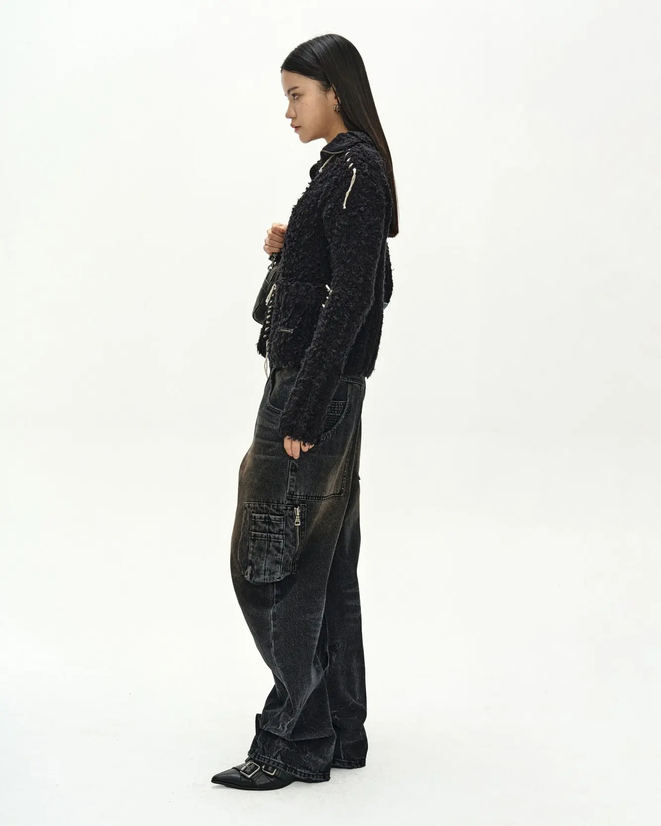MA-1 Curved Jeans (Black)