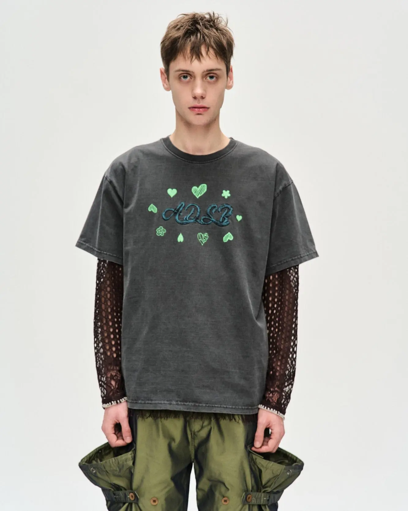ADSB Hearts Card T-Shirts (Charcoal)