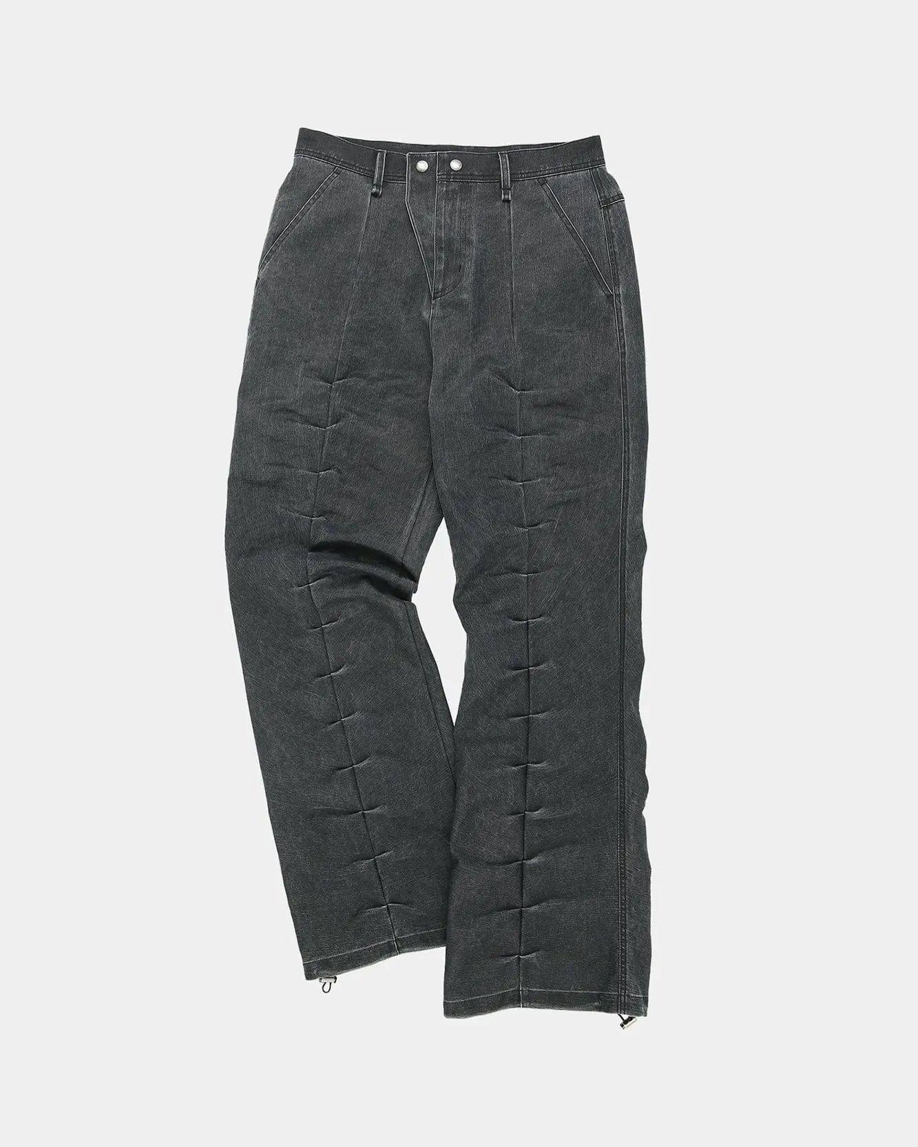 Rivoli Washed Tuck Pants (Washed Black)