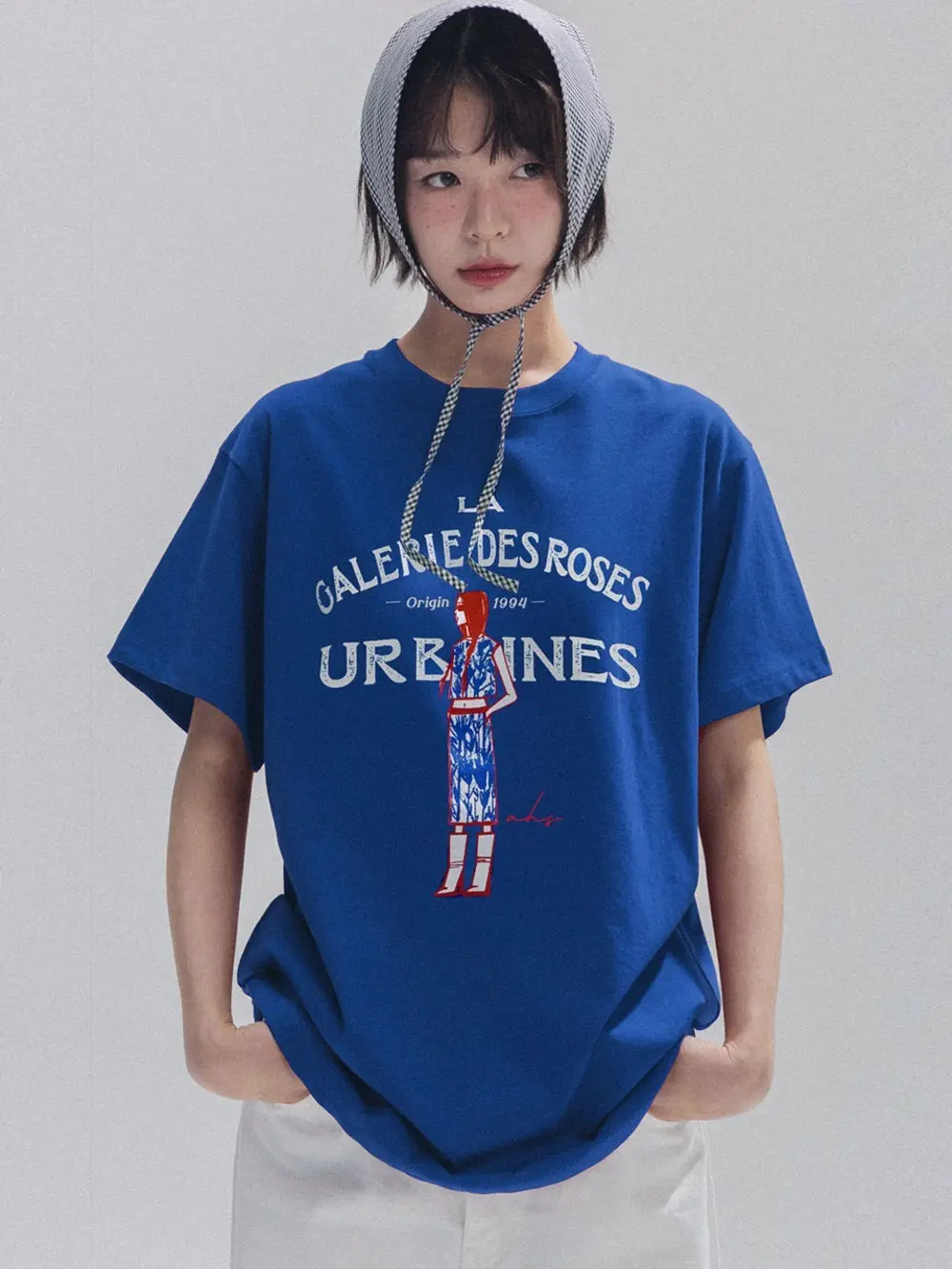 French Muse Artwork Tee (Blue)