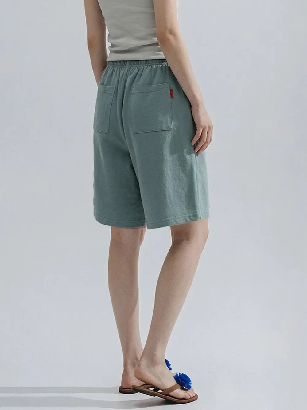 Bermuda Jersey Shorts (Sage Green)