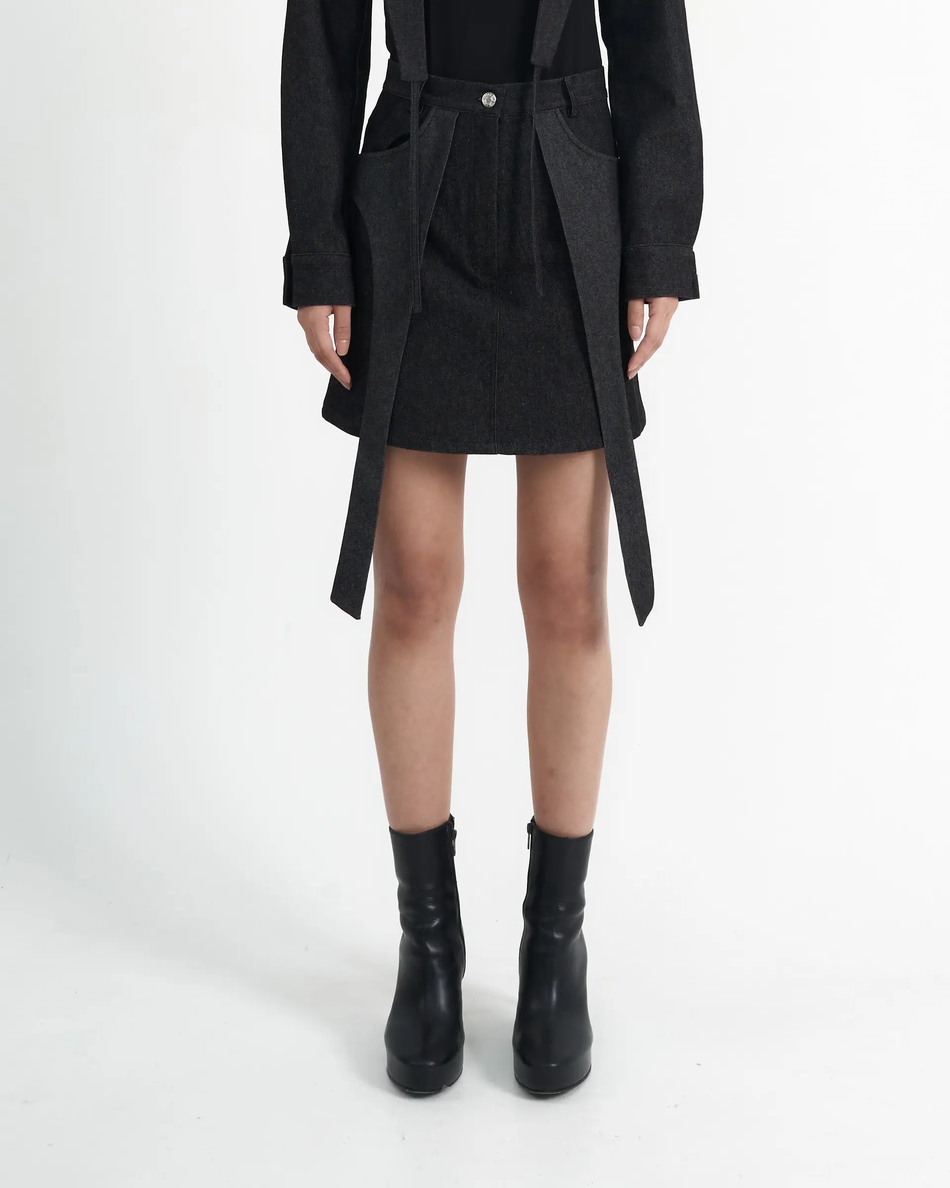 A-line Denim Skirt