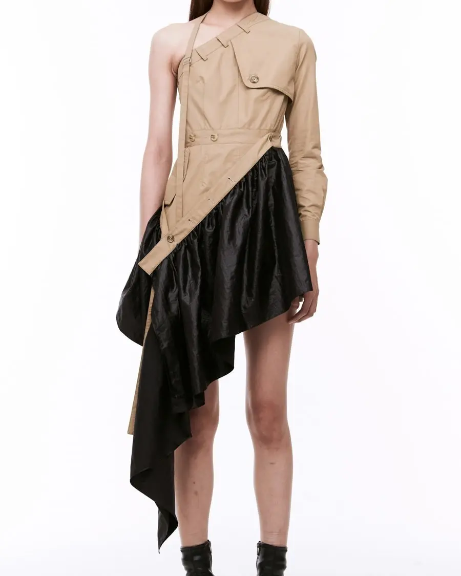 Detachable One Shoulder One-piece