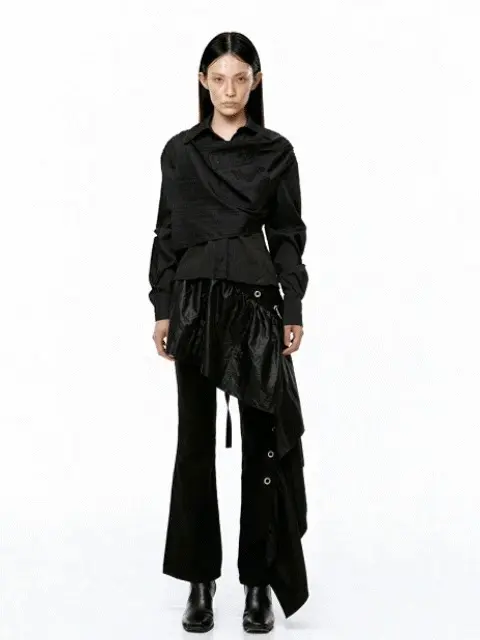 Draping Shirt (Black)