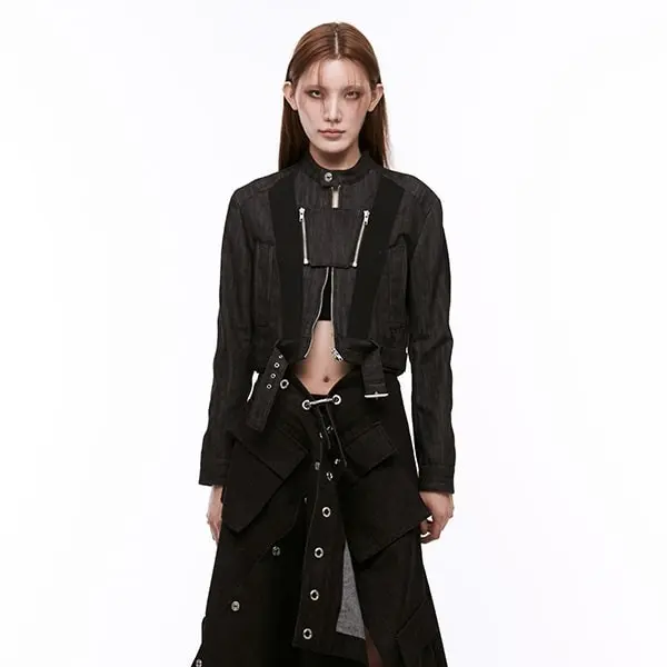 Denim Trapezium Jacket