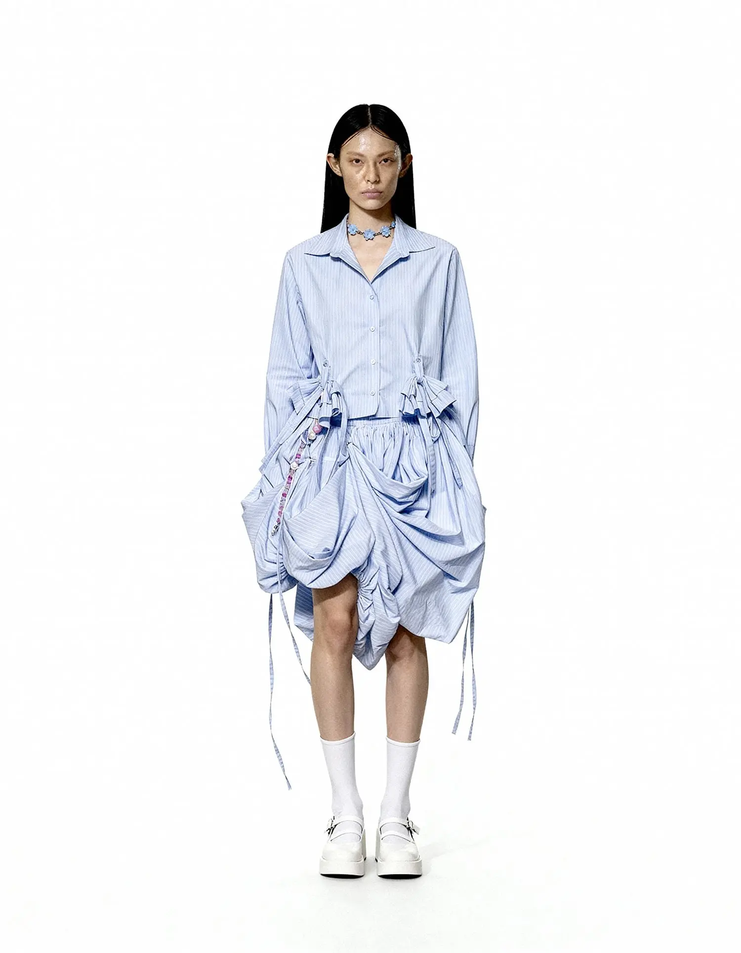 Ribbon Crop Shirt