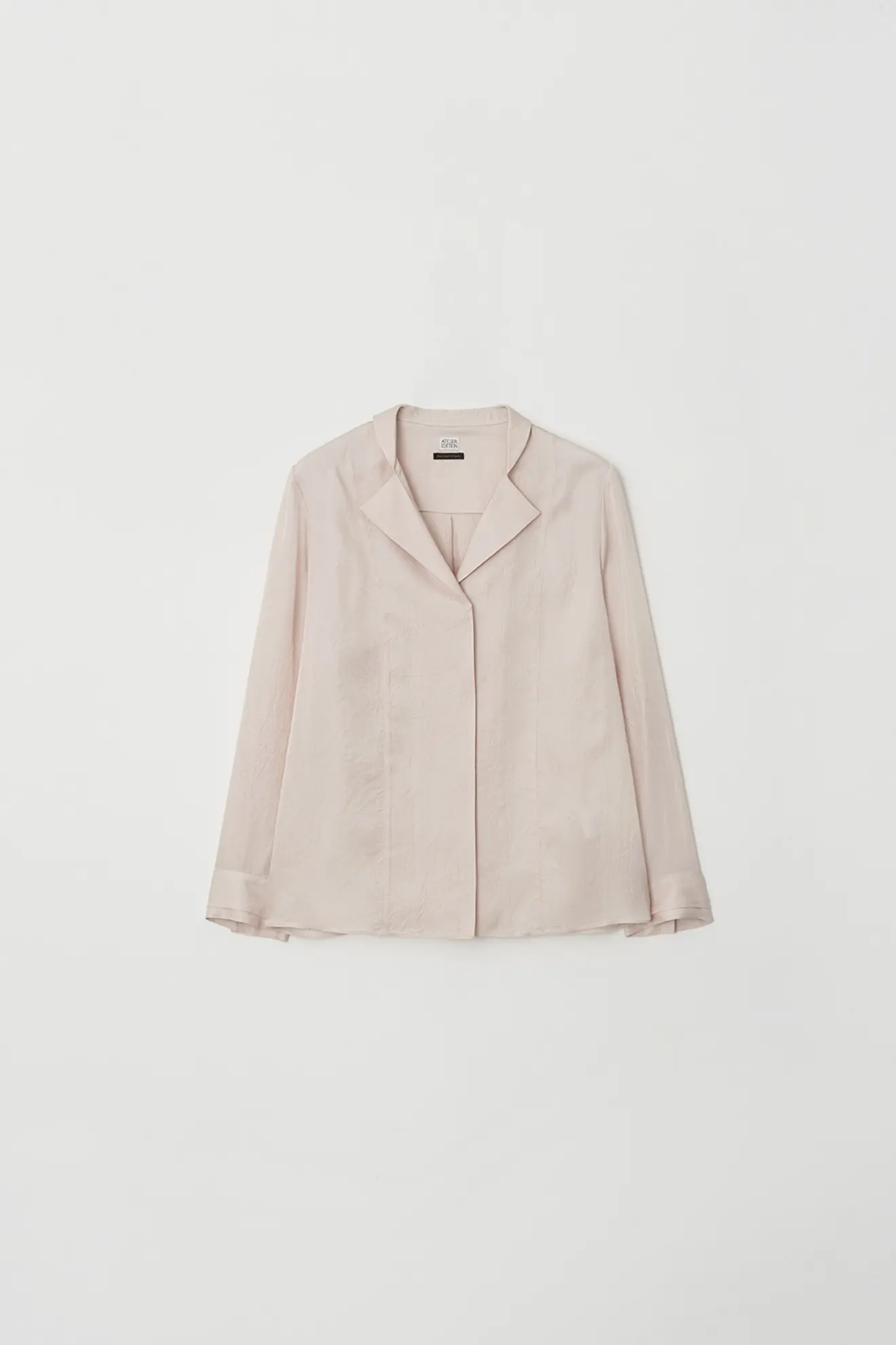 Tailored Collar Hidden Shirt (Pink)