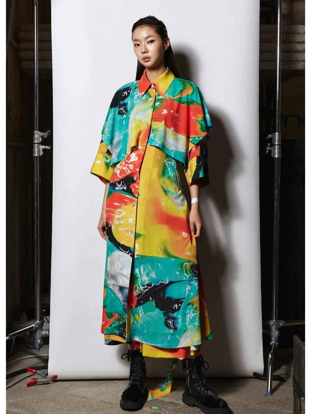 Decalcomania Shirt Dress