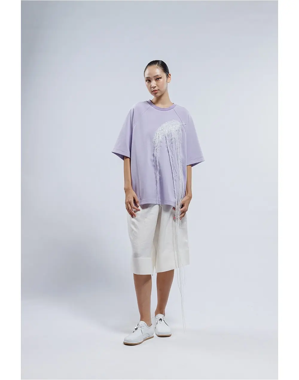 Wide Bermuda Pants