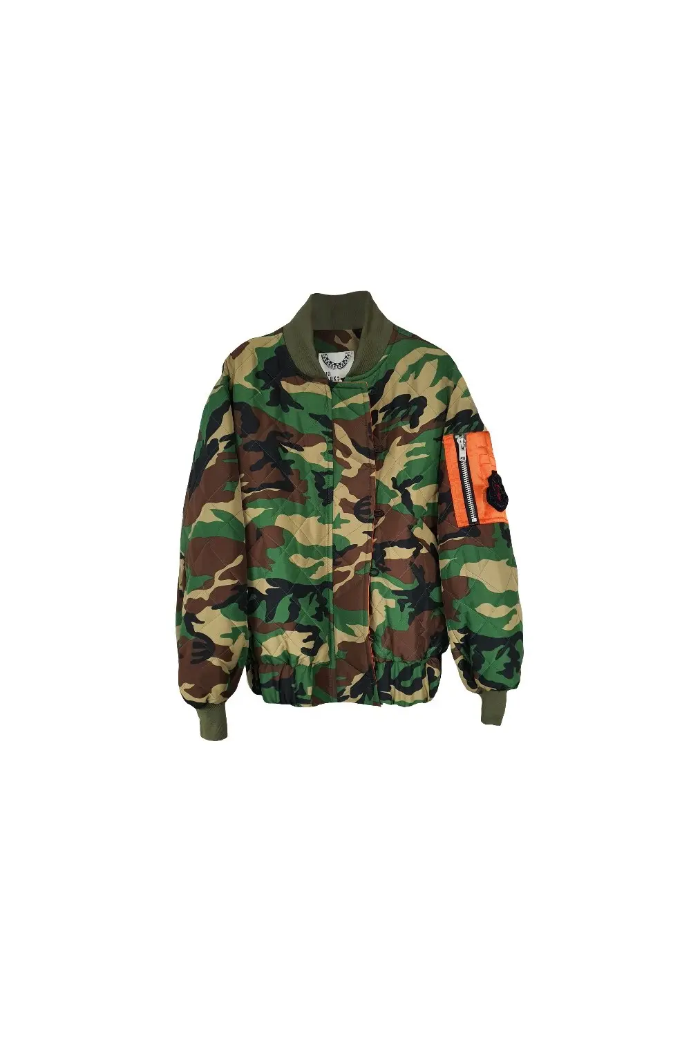 BIG PARK Embroidered Camo Bomber