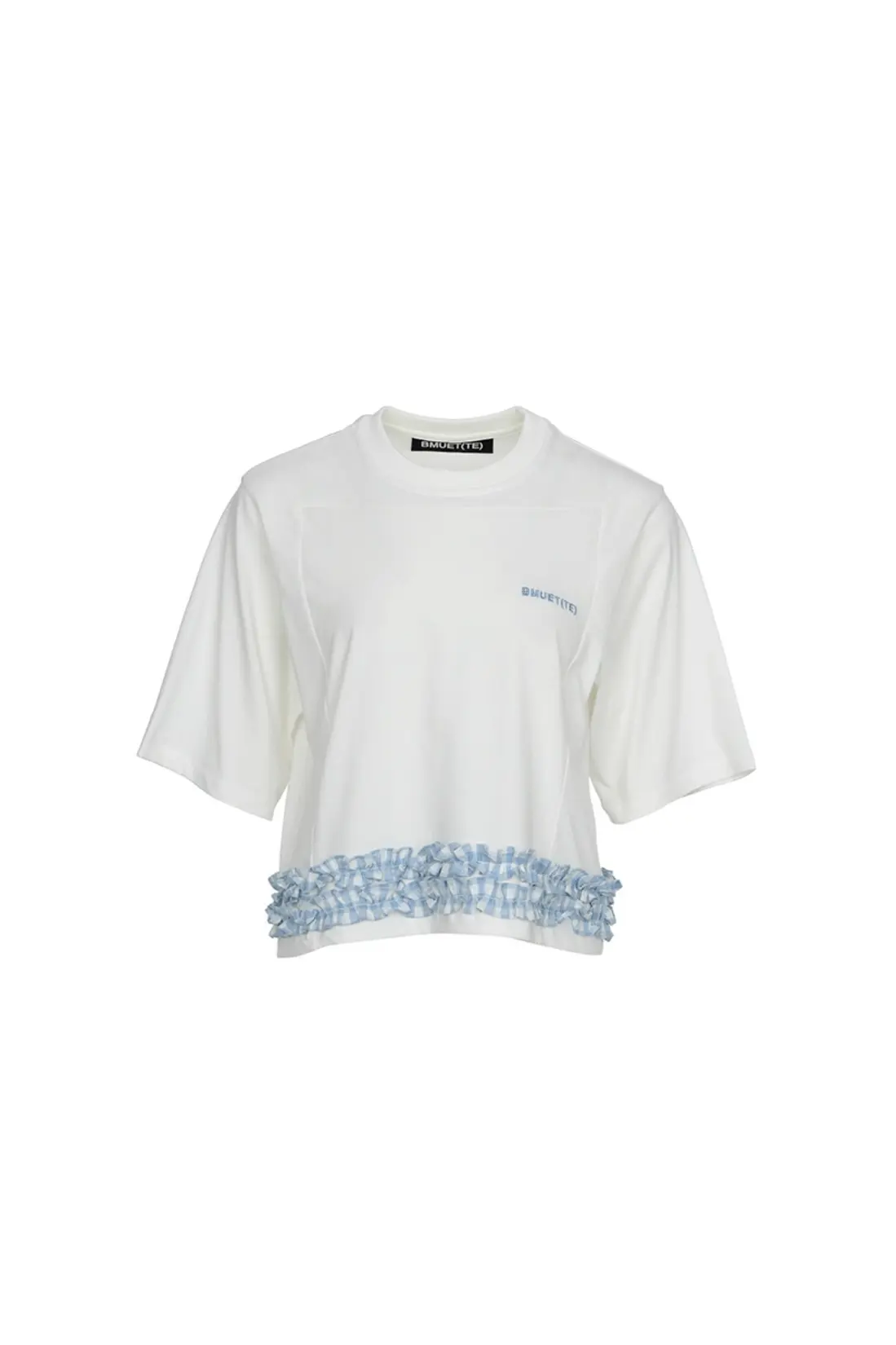 Frill Detail Crop T-Shirt