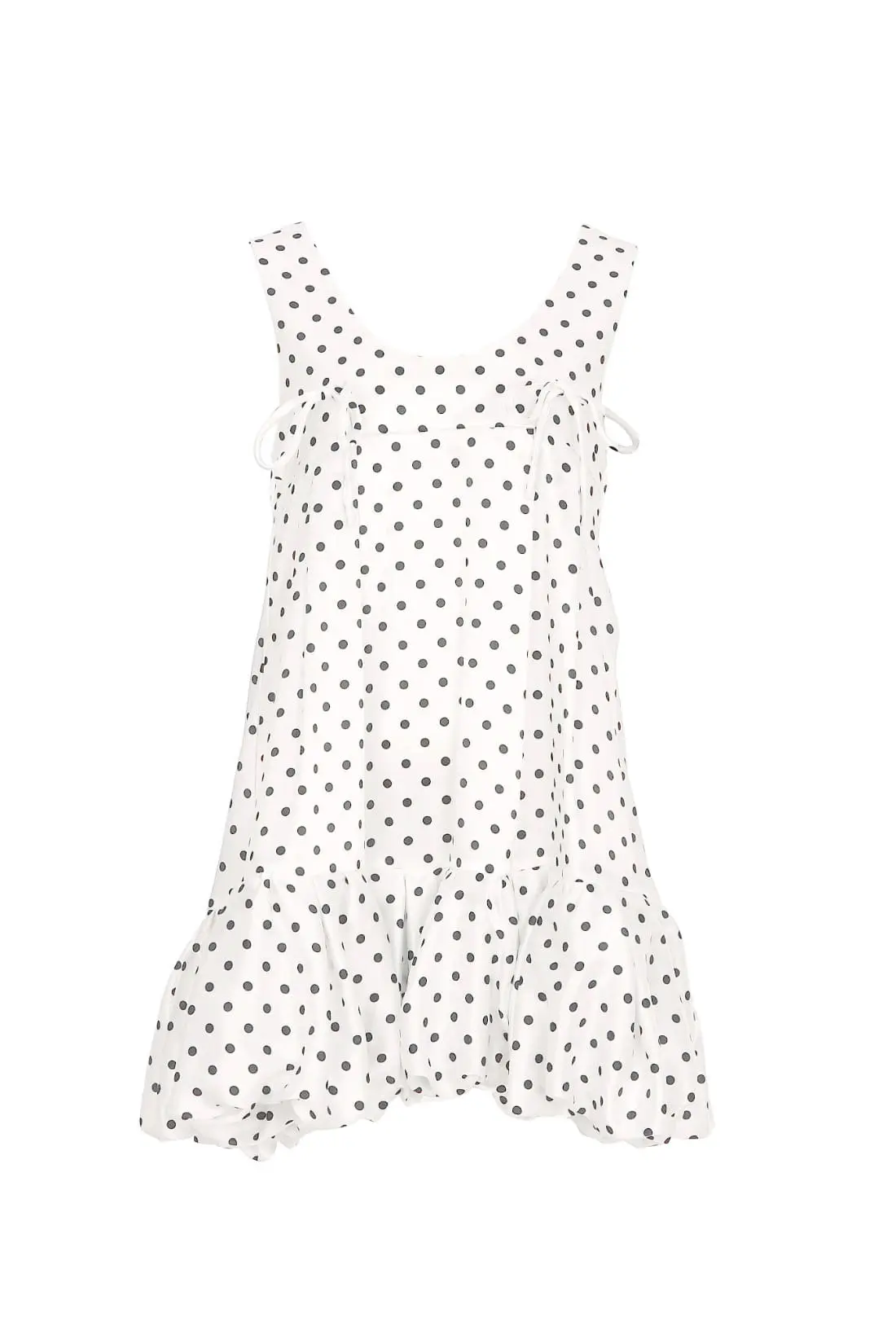[RE-EDITION] Dot Ribbon Detail Mini Dress