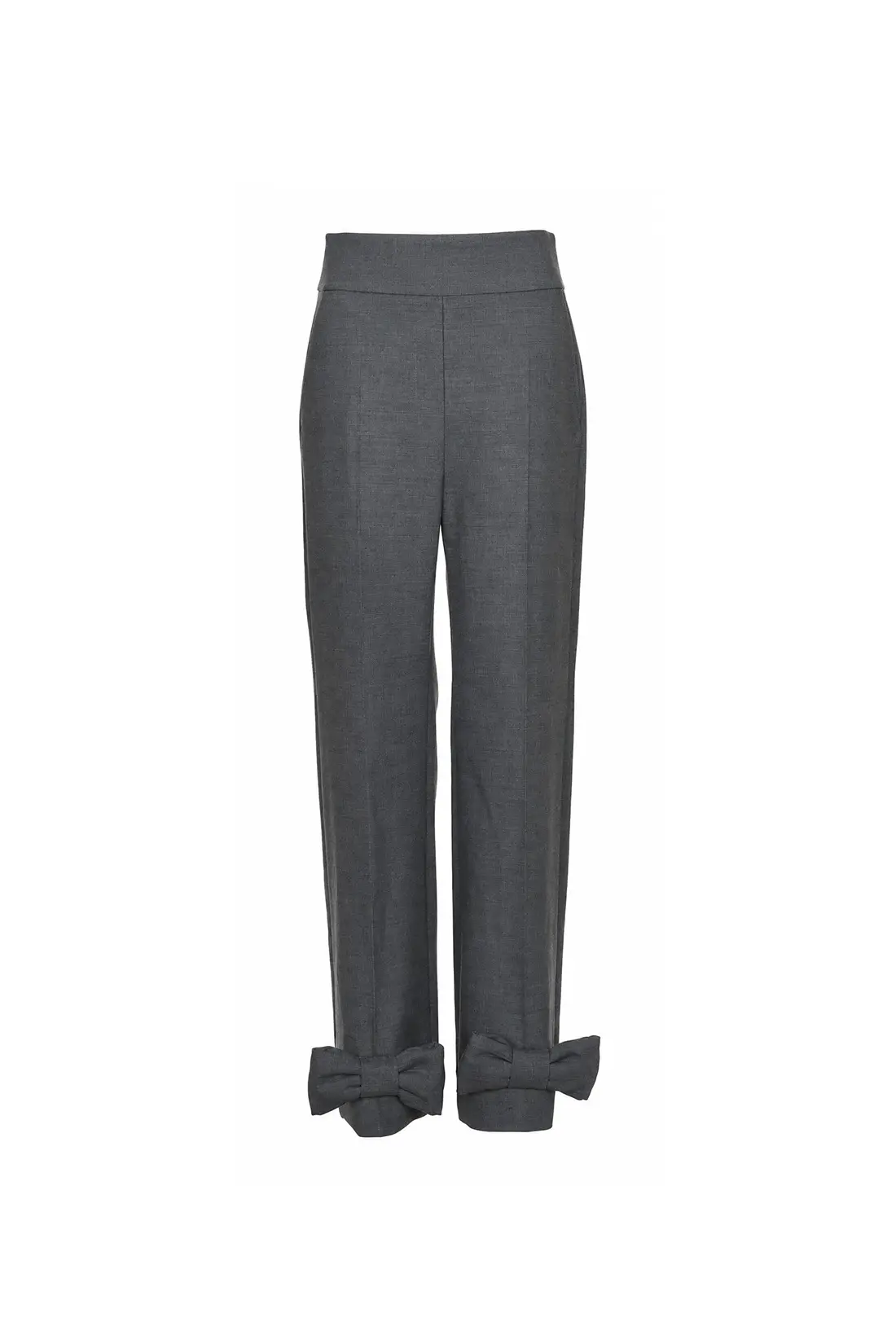 Ribbon Detail Wool Pants