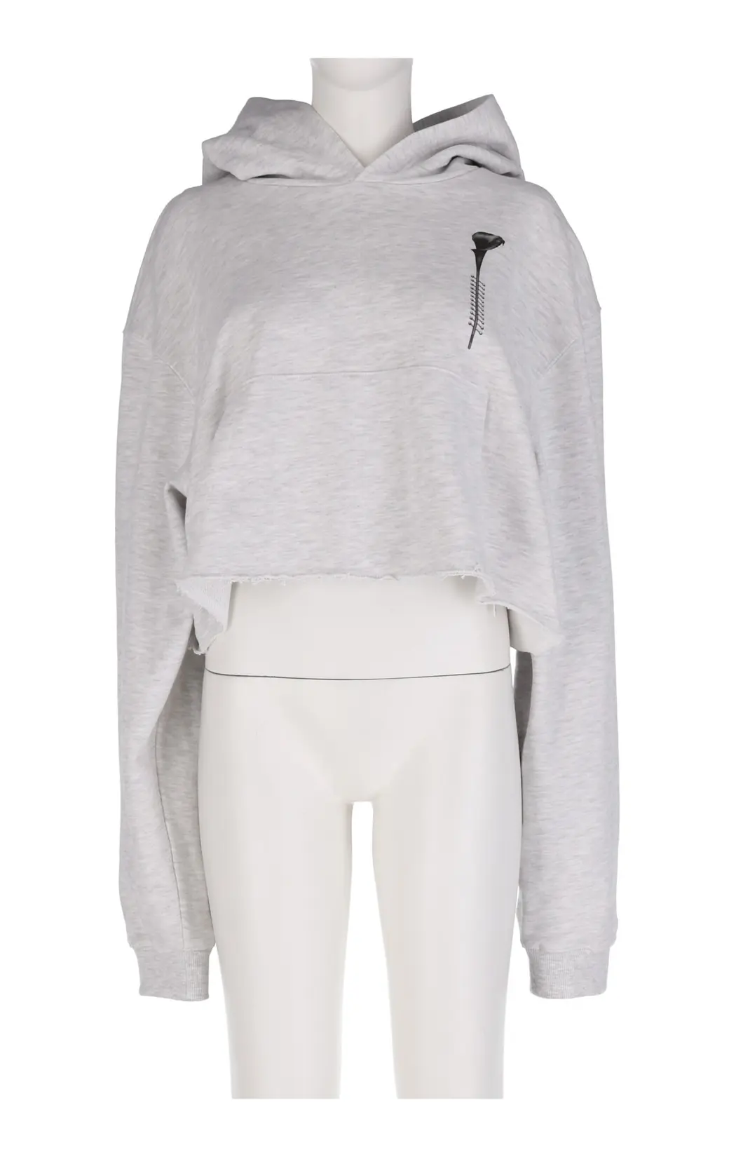 Pierced Lily Crop Hoodie