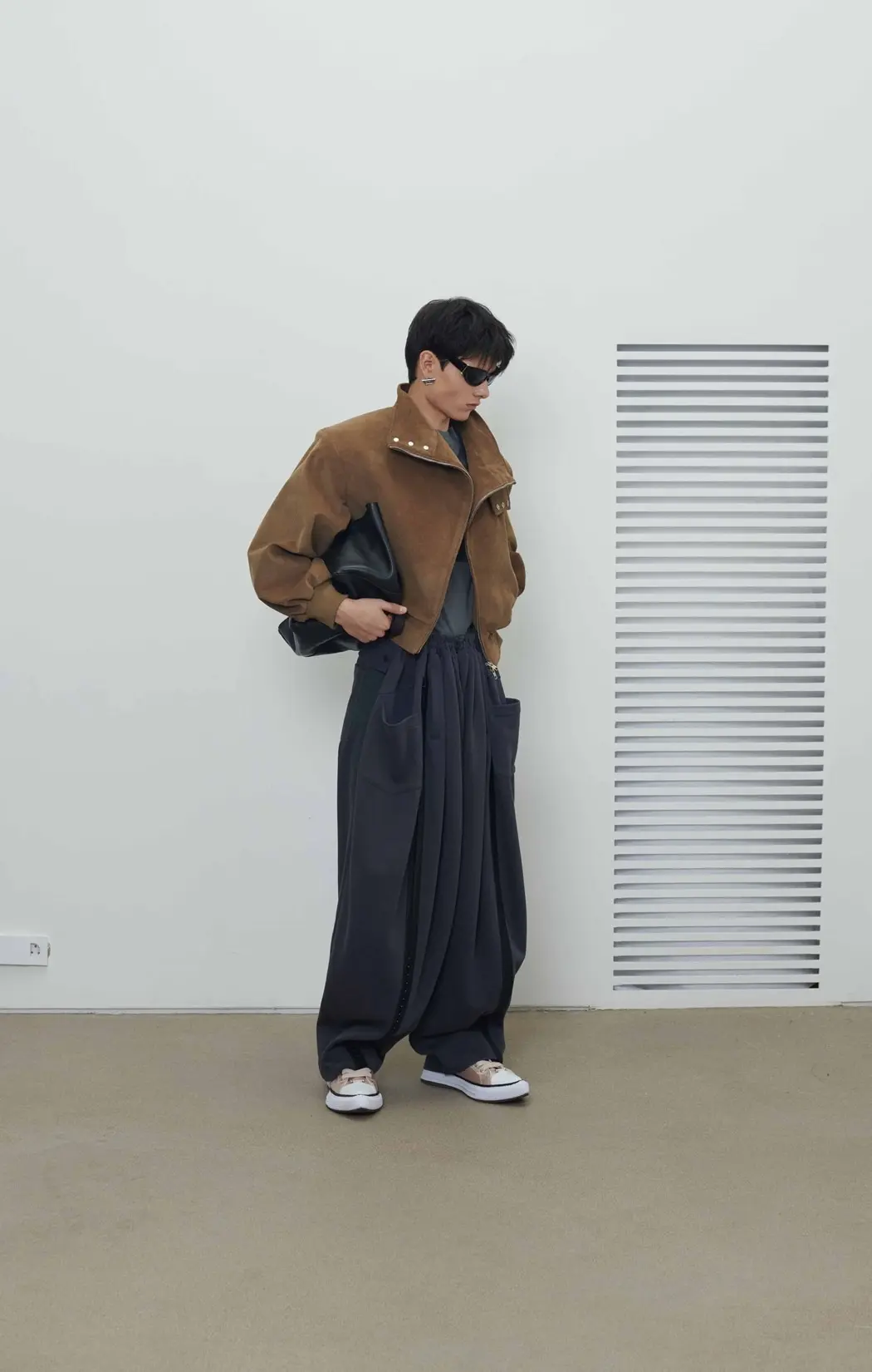 Funnel Neck Zip-Up Jacket