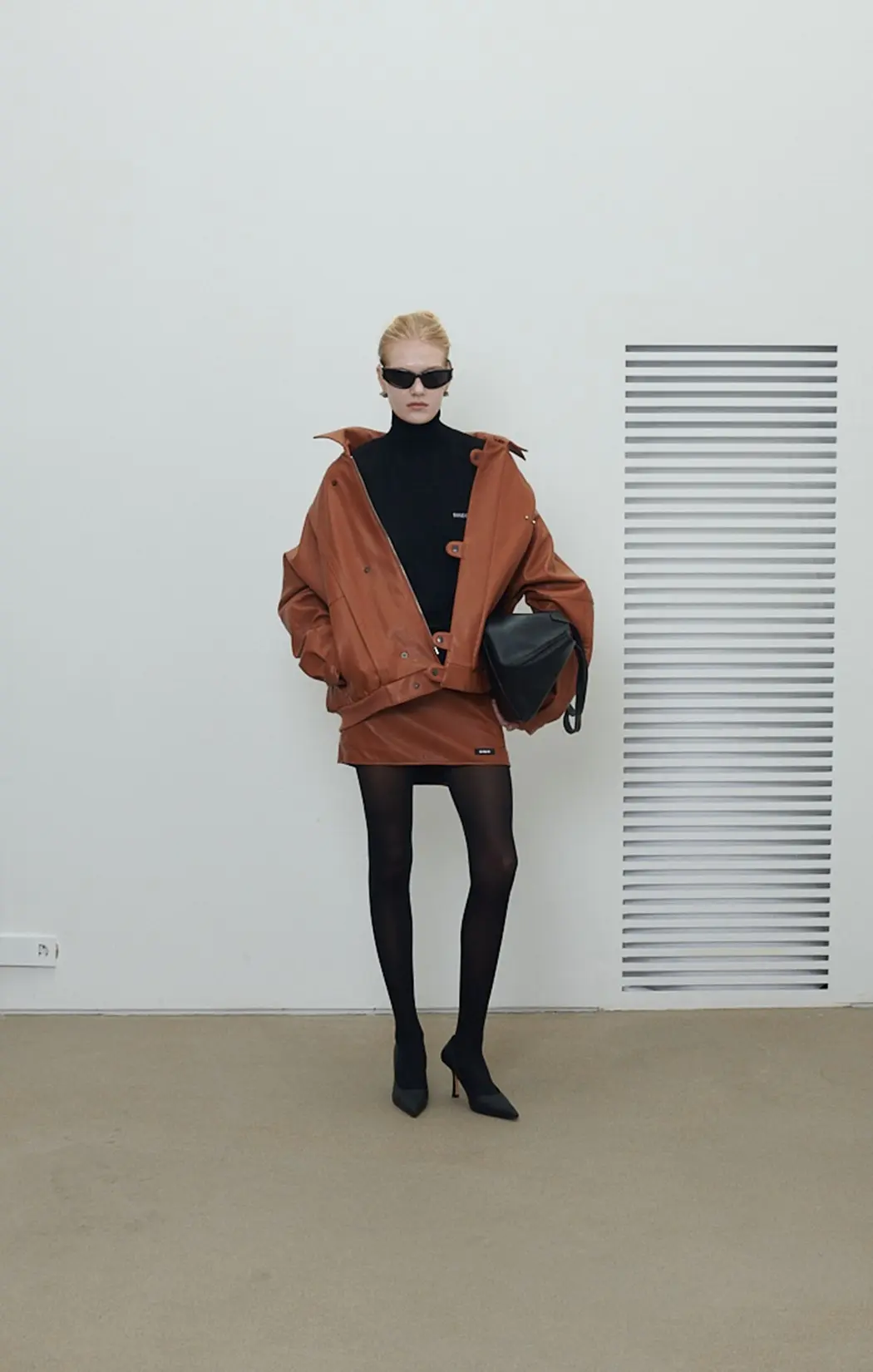 Emma Faux Leather Jacket