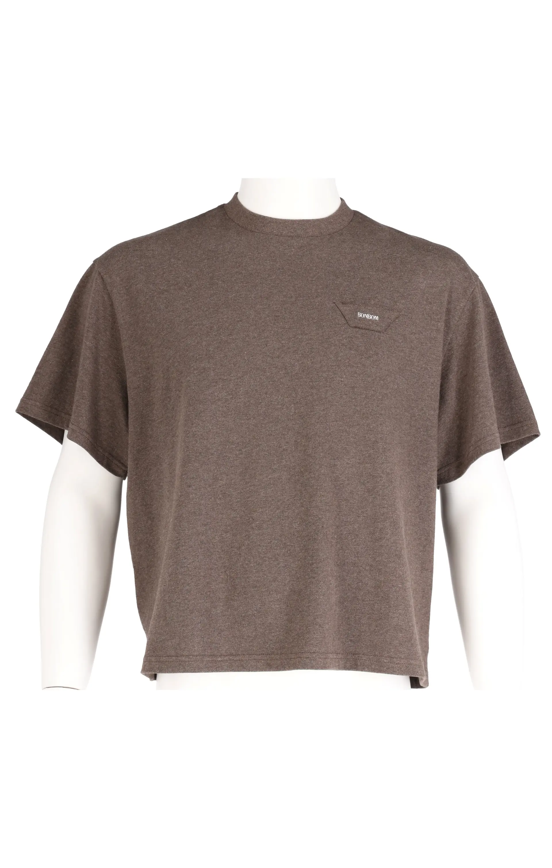 Signature Trapezoid Patch T-Shirt (Stone Brown)